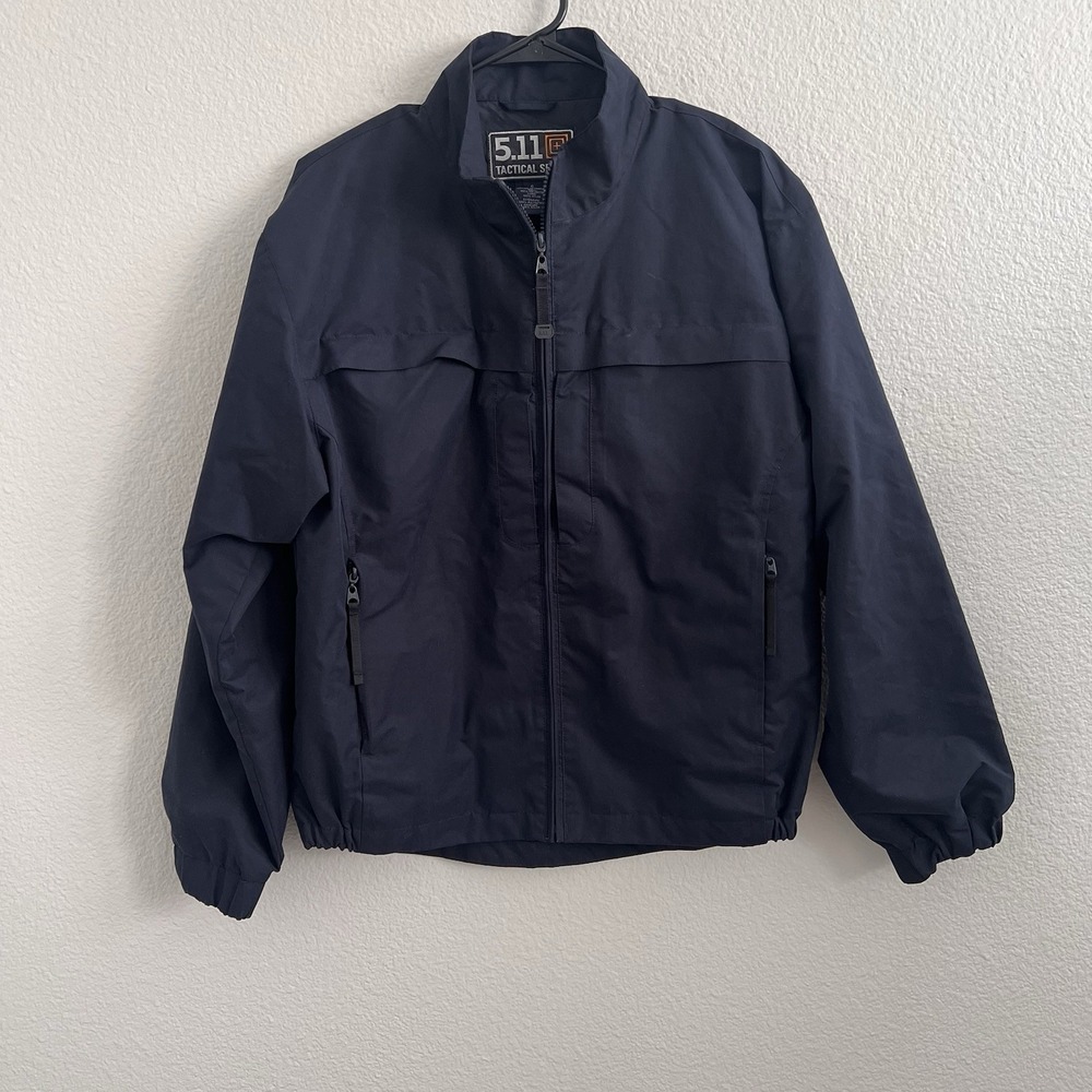 5.11 Mens Tactical Series Small Navy Jacket Style 48016 Windbreaker Nylon Lining